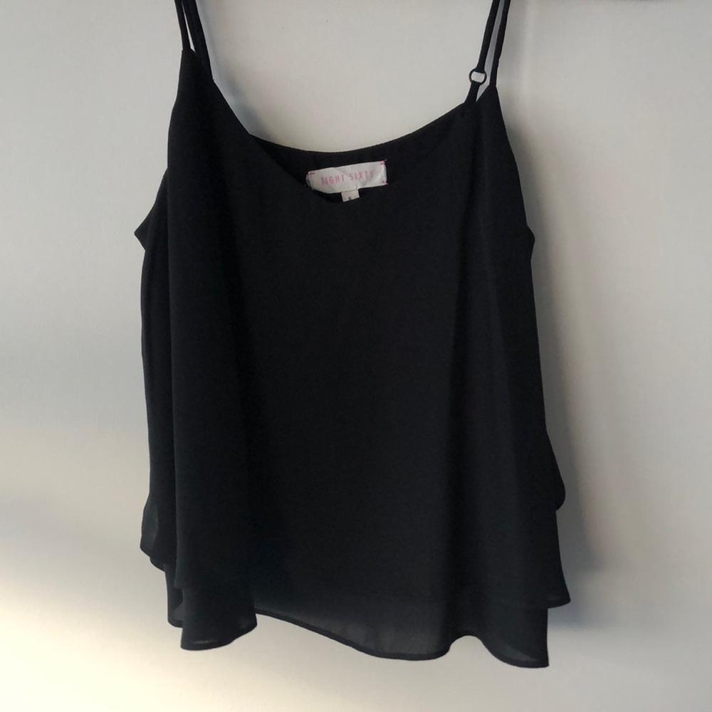 Lulu’s Black Sleeveless Basic Crop Top - image 3